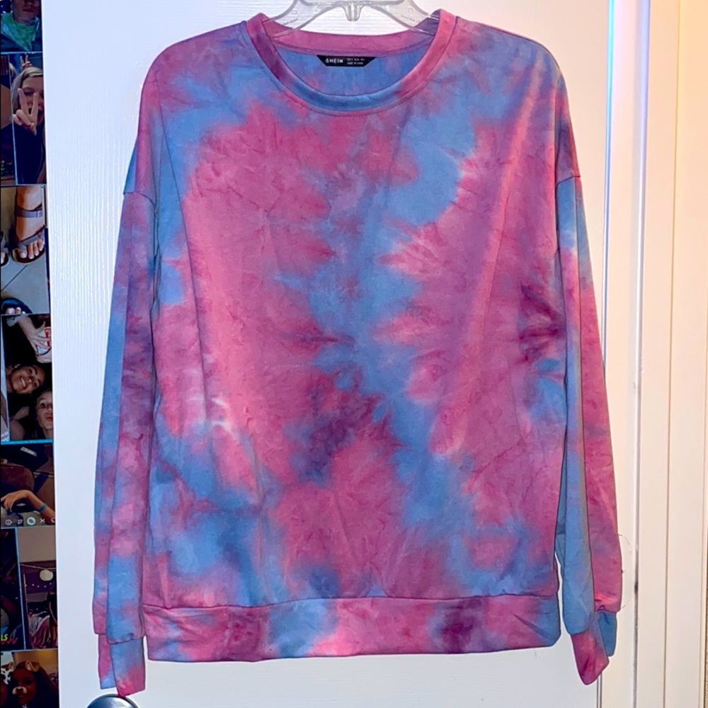 never worn tie-dye shein crewneck
